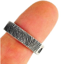 Отпечатки пальцев как сделать отпечаток пальца обручальное кольцо